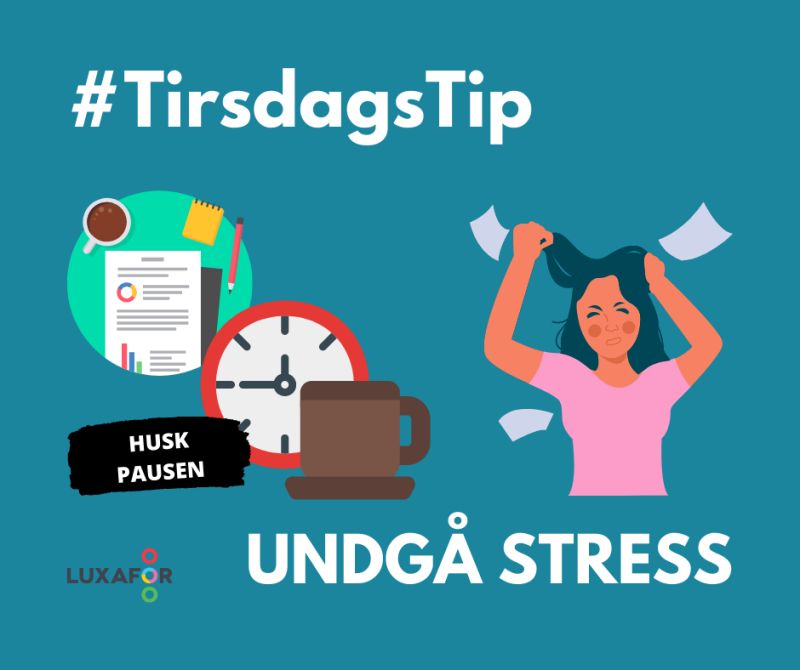 Det er igen blevet tirsdag – og det betyder #TirsdagsTip! I denne uge vil vi gerne sætte fokus på en af arbejdsmiljøets største trusler: Stress❗