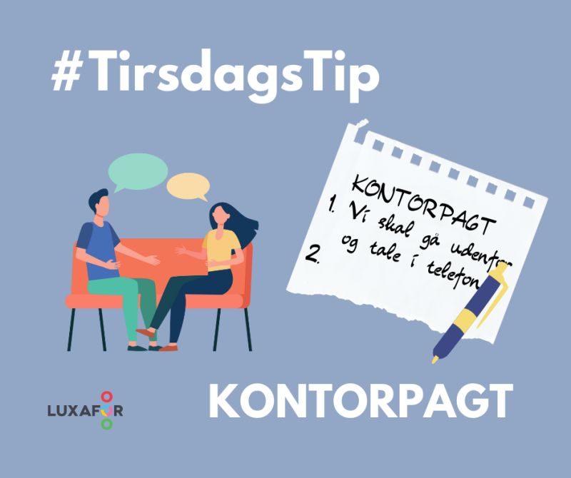 Det er igen blevet tirsdag – og det betyder #TirsdagsTip! Denne gang vil vi gerne tippe jer om, hvorfor det kan være en god ide at indgå en kontorpagt! 📝